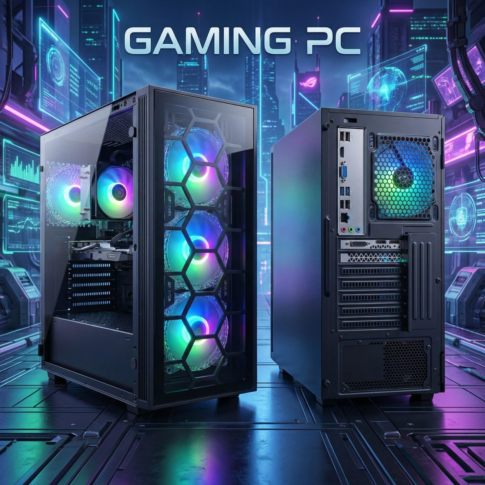STGAubron Gaming Desktop PC,Intel Core i7 3.4G up to 3.9G,GeForce